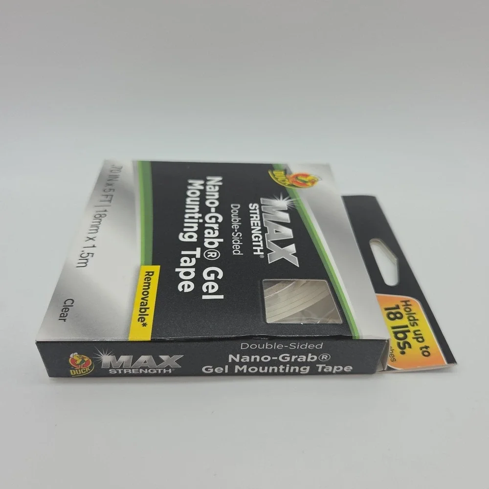 NEW Duck Max Strength Nano - Grab Gel Mounting Tape Double Sided Removable
